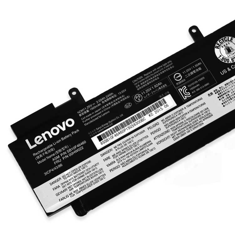 Lenovo ThinkPad T470s serie batería