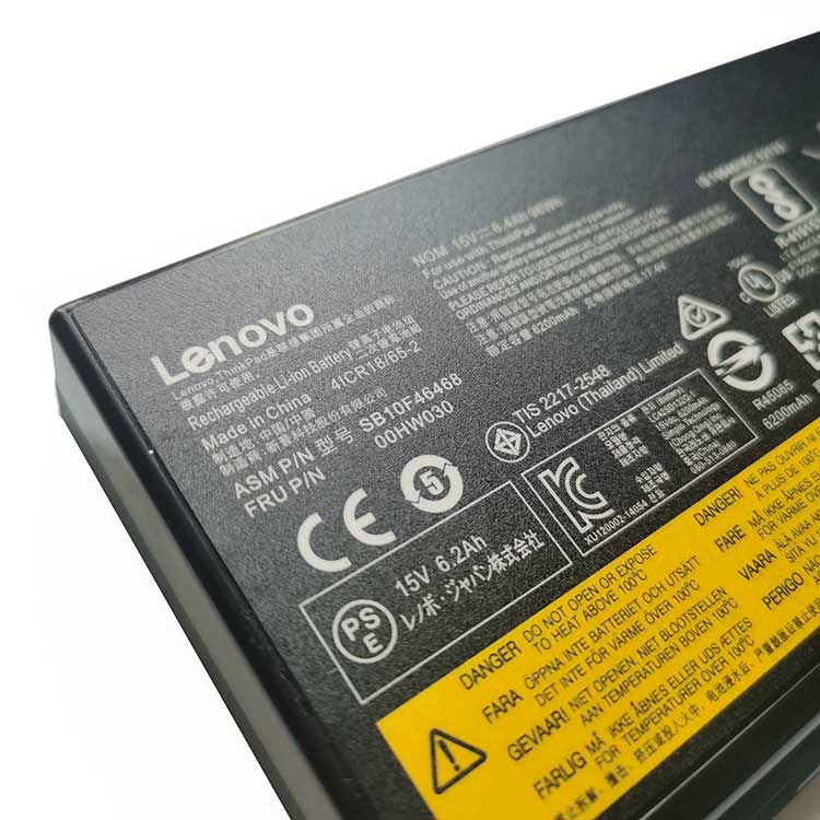 LENOVO FRU P/N: 00HW030 batería