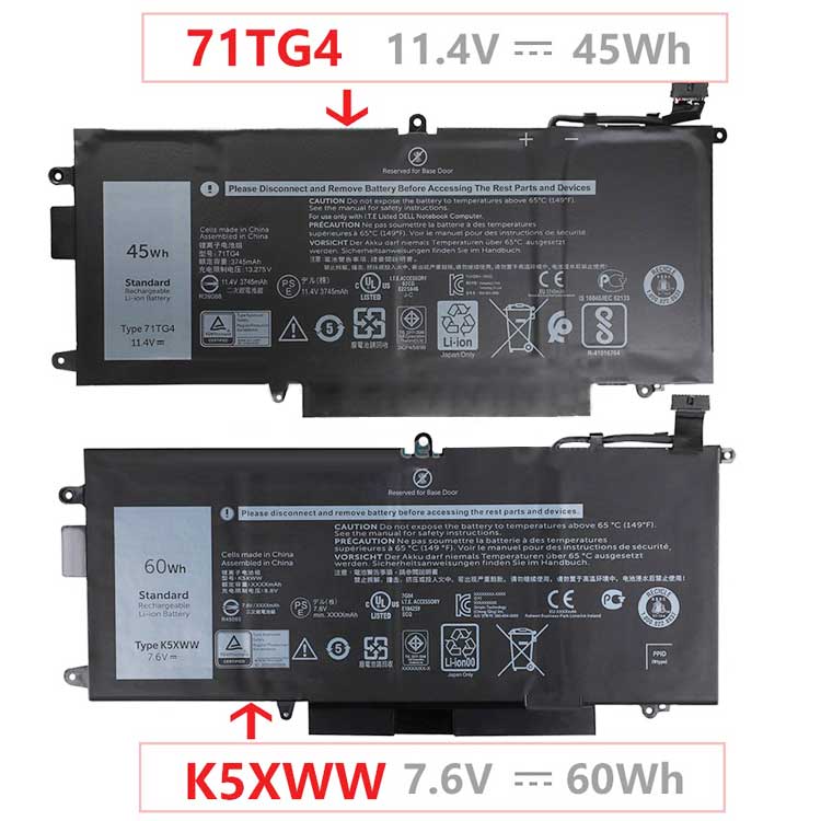 DELL 71TG4 batería