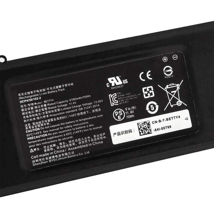 RAZER BETTY4 batería