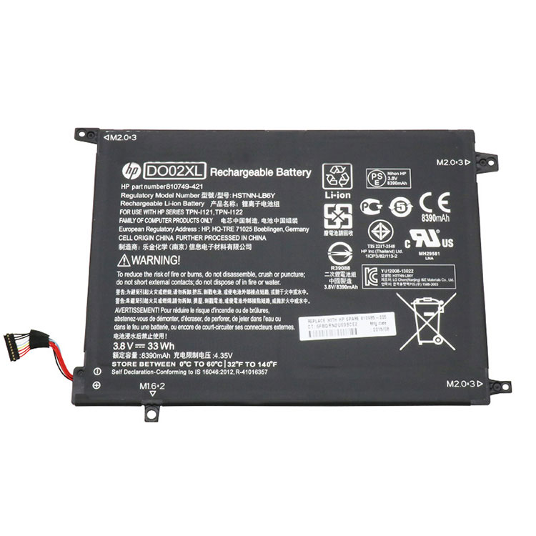 DO02XL,HSTNN-LB6Y,810749-421 Baterías