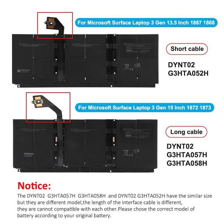 MICROSOFT Surface Laptop 3 1873 batería