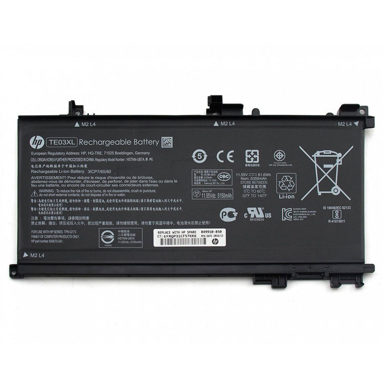 HP WASD 15-AX015TX batería