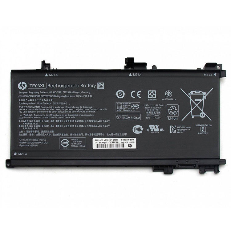 HSTNN-UB7A,TE03XL,TPN-Q173 Baterías