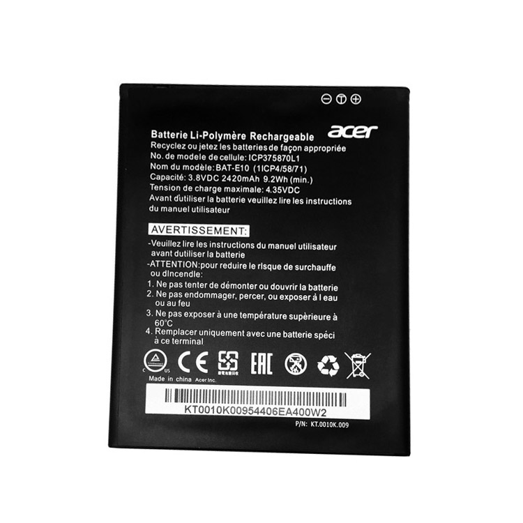 BAT-E10,ICP375870L1 Baterías