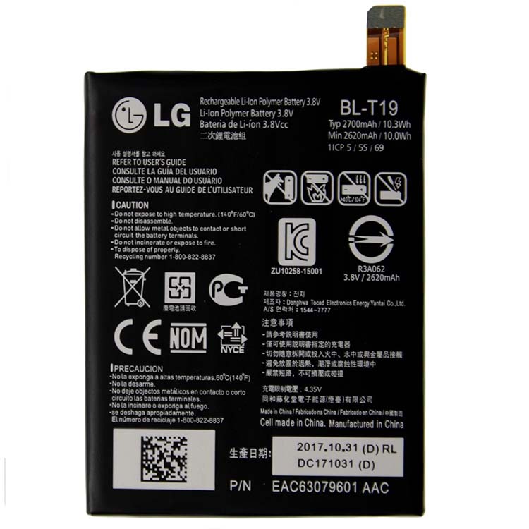 LG Nexus 5X H791 batería